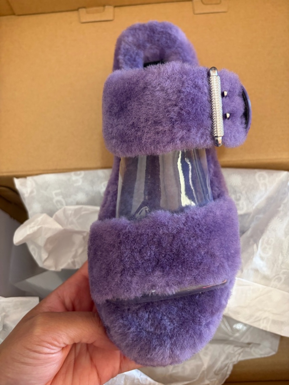 Ugg Fuzz Yeah Slide Sandal with Buckle